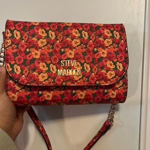 steven madden floral cross body bag